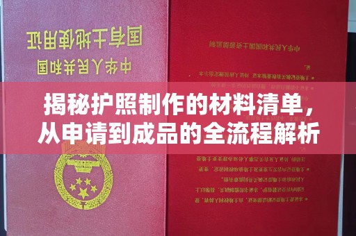 温宿揭秘护照制作的材料清单，从申请到成品的全流程解析