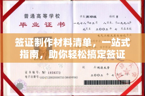 温宿签证制作材料清单，一站式指南，助你轻松搞定签证