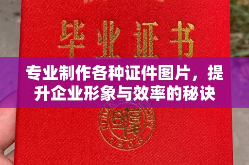 温宿专业制作各种证件图片，提升企业形象与效率的秘诀