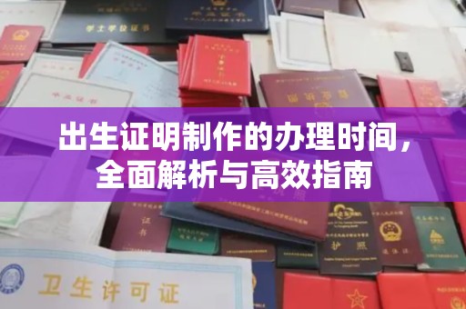 温宿出生证明制作的办理时间，全面解析与高效指南