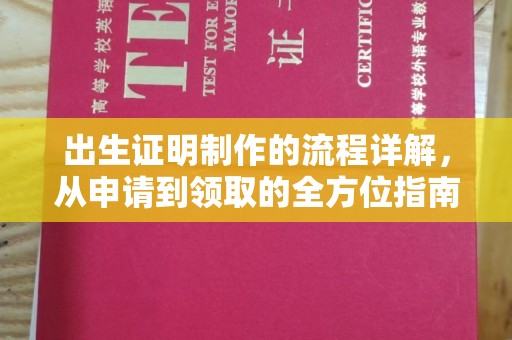 温宿出生证明制作的流程详解，从申请到领取的全方位指南